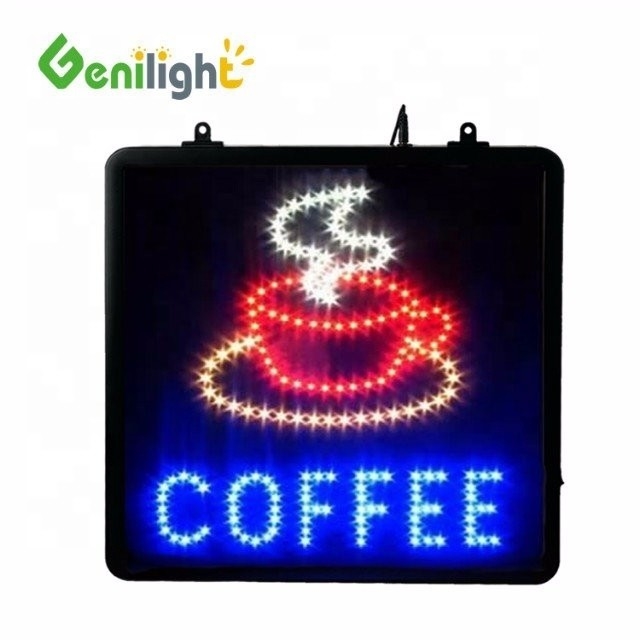Le logo de la tasse à café en ABS à moule ouvert est un panneau d'affichage LED pour le café.