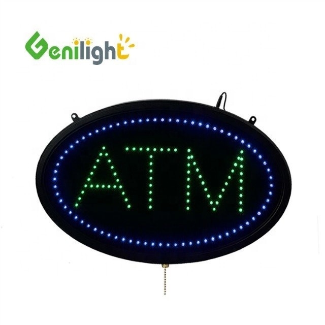 Économie d'énergie LED ATM Lettre Signe avec le certificat de puissance de la lumière de la frontière CE RoHS LVD etc Durée de vie heures -