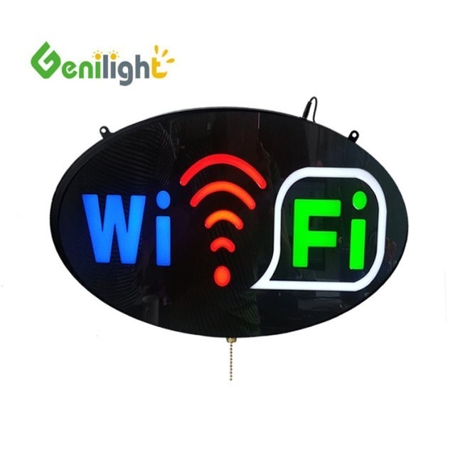 Fonction d'affichage d'animation Full Color WIFI LED Sign Neon avec ABS Open-Mold Outframe