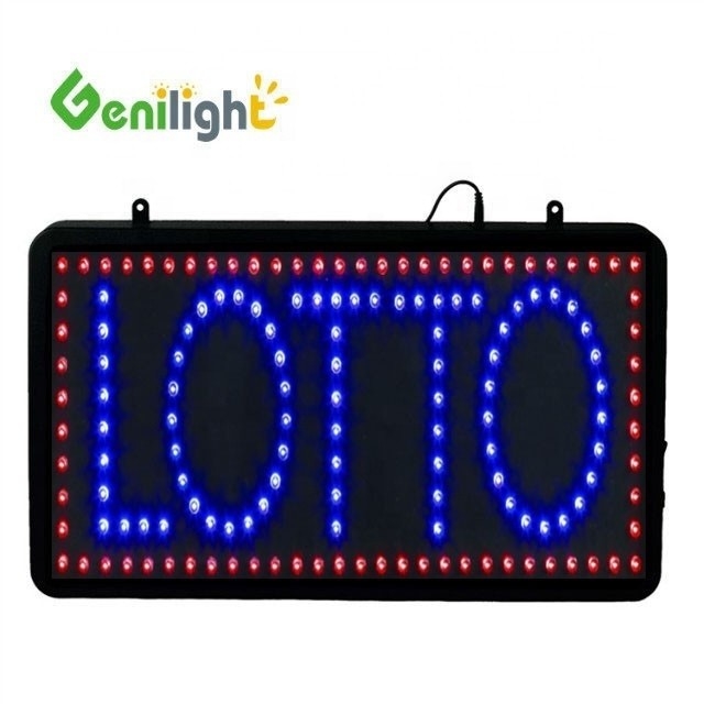 L'éclairage intérieur original de Genilight 56*33cm Super luminosité personnalisée LED LOTTO affichage ouvert LED Sign