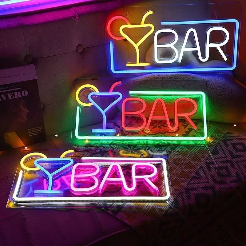 Lumière au néon LED personnalisée 5V pour la décoration murale de bar