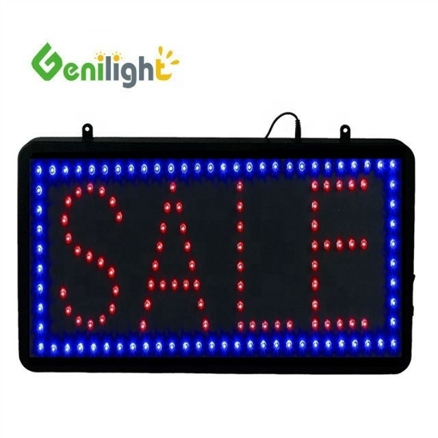 Fonction SDK Genilight Super luminosité LED personnalisée Vente affichage ouvert LED Sign for Shop