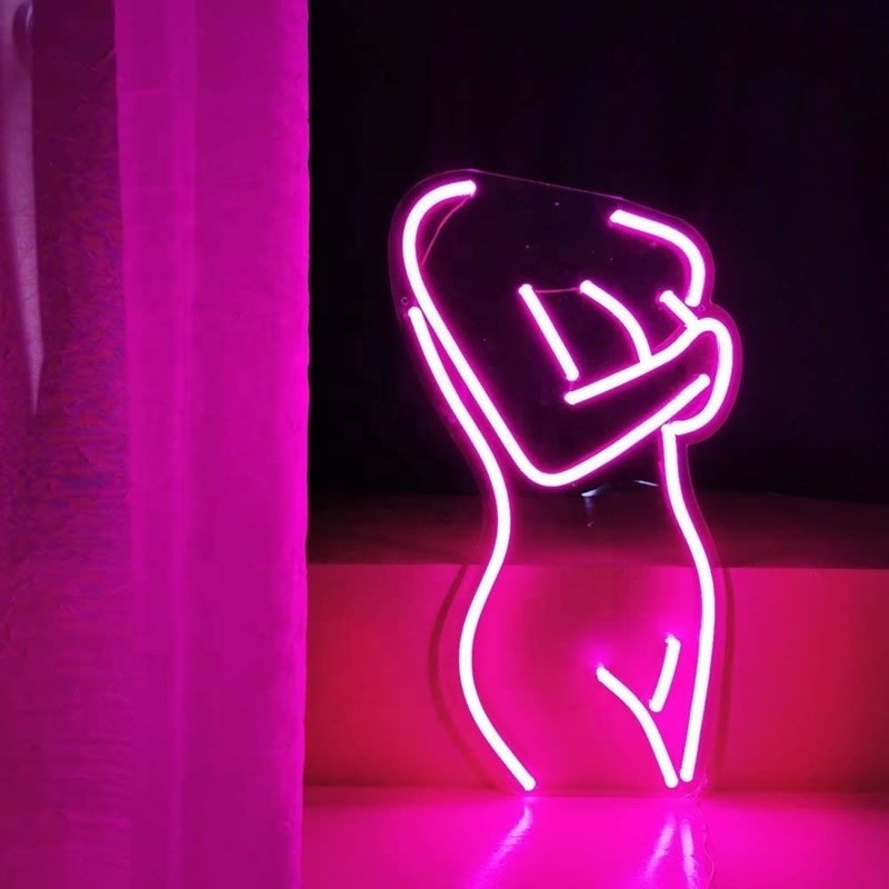 Signe au néon sexy pour la chambre à coucher homme cave bar magasin maison fête décor d'art consommation d'énergie 1