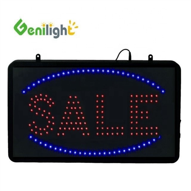 Genilight Publicité intérieure LED personnalisée Vente affichage ouvert LED Panneau LED pour magasin RGB LED