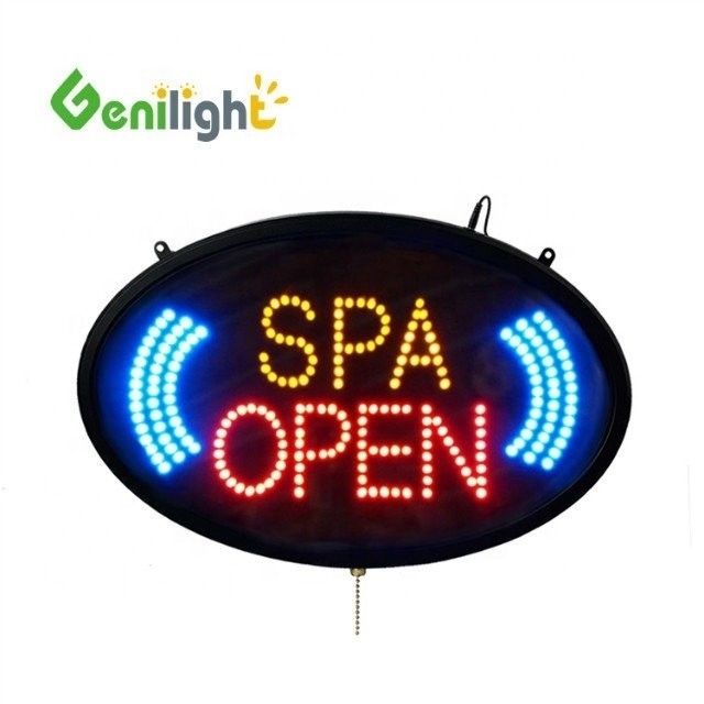 Signe d'ouverture à LED pour salon/lavage/spa/magasin de manucure