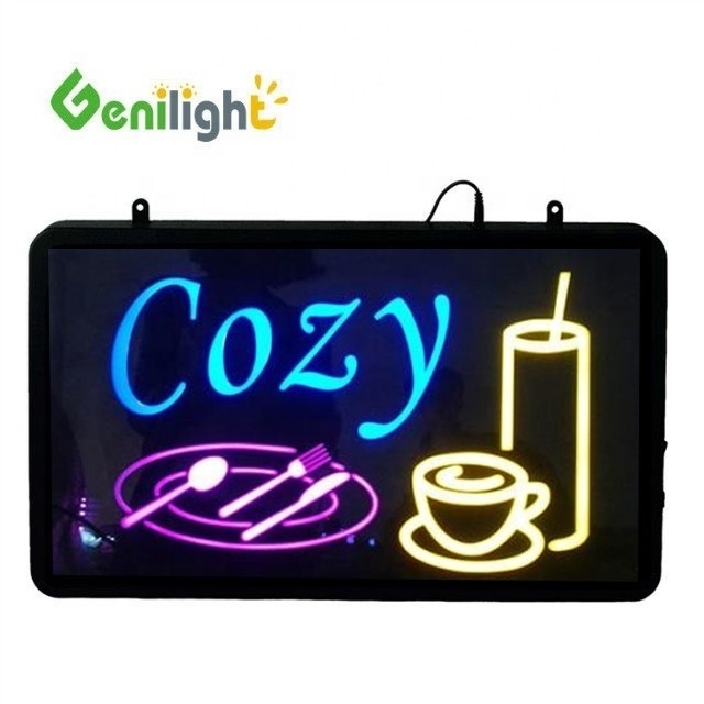Genilight 22 * 13 pouces personnalisé LED néon sign Light pour magasin Bar magasin et décoration de la maison