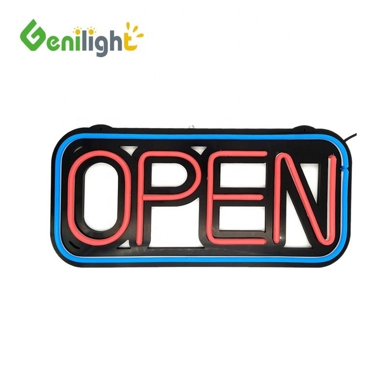 12V Voltage d'entrée Genilight ABS Signe facial Neon Signe en silicone 48 * 25cm pour le matériau ABS