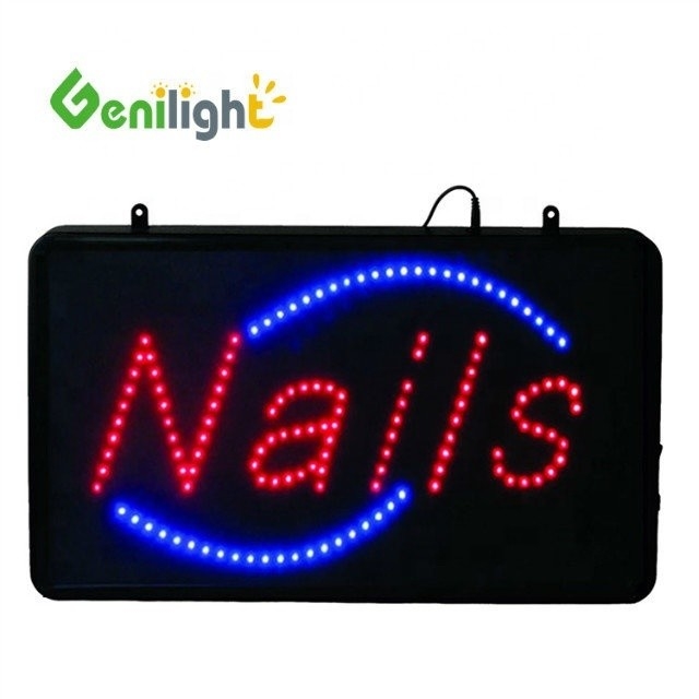 Panneau d'affichage à LED utilisé à l'intérieur Publicité RGB LED Des ongles Signe avec angle de vue H / V