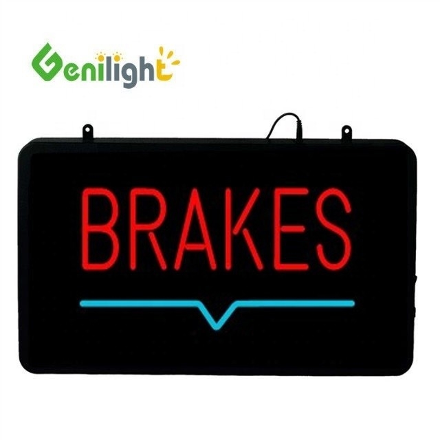 Genilight 56*33 cm LED BRAKES Signal néon ouvert pour les projets de bricolage dans le commerce de détail