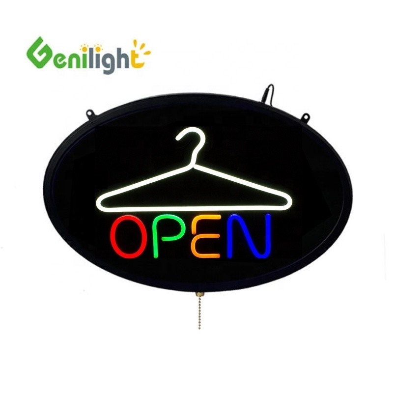 Genilight intérieur Ovale 58 * 36cm LED Pendentif de manteau Panneau au néon avec pixel pitch