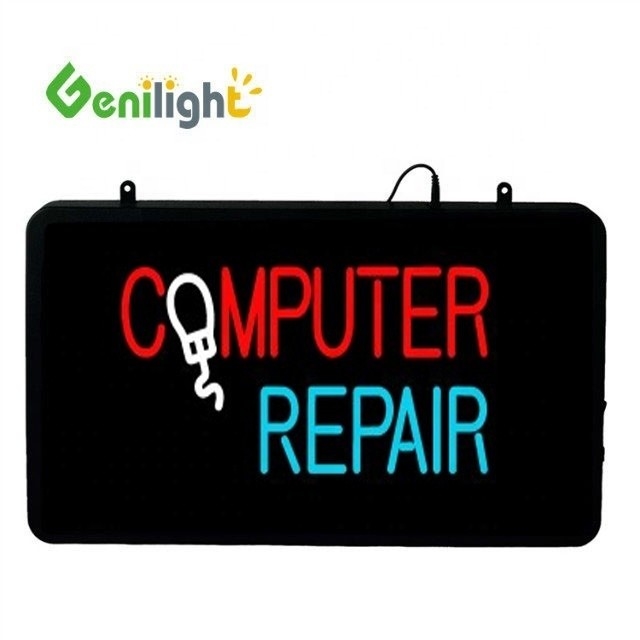 22*13 pouces Acrylique LED Neon Sign Letter pour la réparation de l'ordinateur Écran tactile Type Non-touch