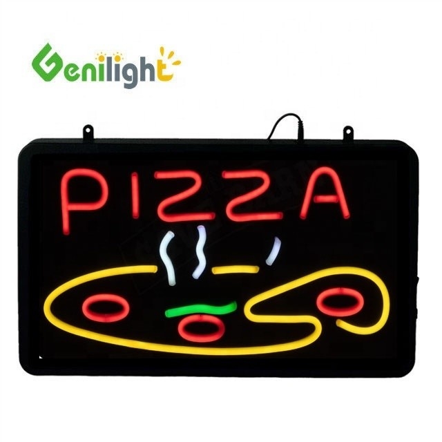 Genilight haute résolution 22*13 pouces PIZZA Logo LED Neon Sign avec CE RoHS de l'original