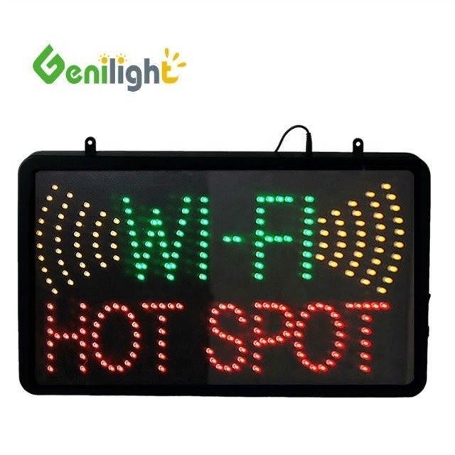 Full Color WIFI HOT SPOT LED Open Sign Conçu avec une LED Superbright de 5 mm au meilleur prix