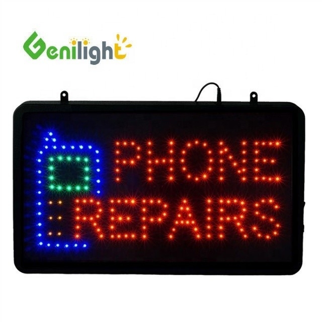 Panneau publicitaire à LED intérieur Genilight pour téléphones mobiles Déverrouillage de réparation d'accessoires