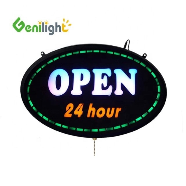 Tableau de signalisation LED pour décoration intérieure ouvert 24 heures sur 24 5 mm luminosité LED