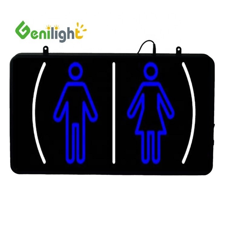Unisexe GLT-LSN5633-046 Salle de bains masculine Femme Toilette Salle de bains LED Signal avec 5 mm de luminosité LED